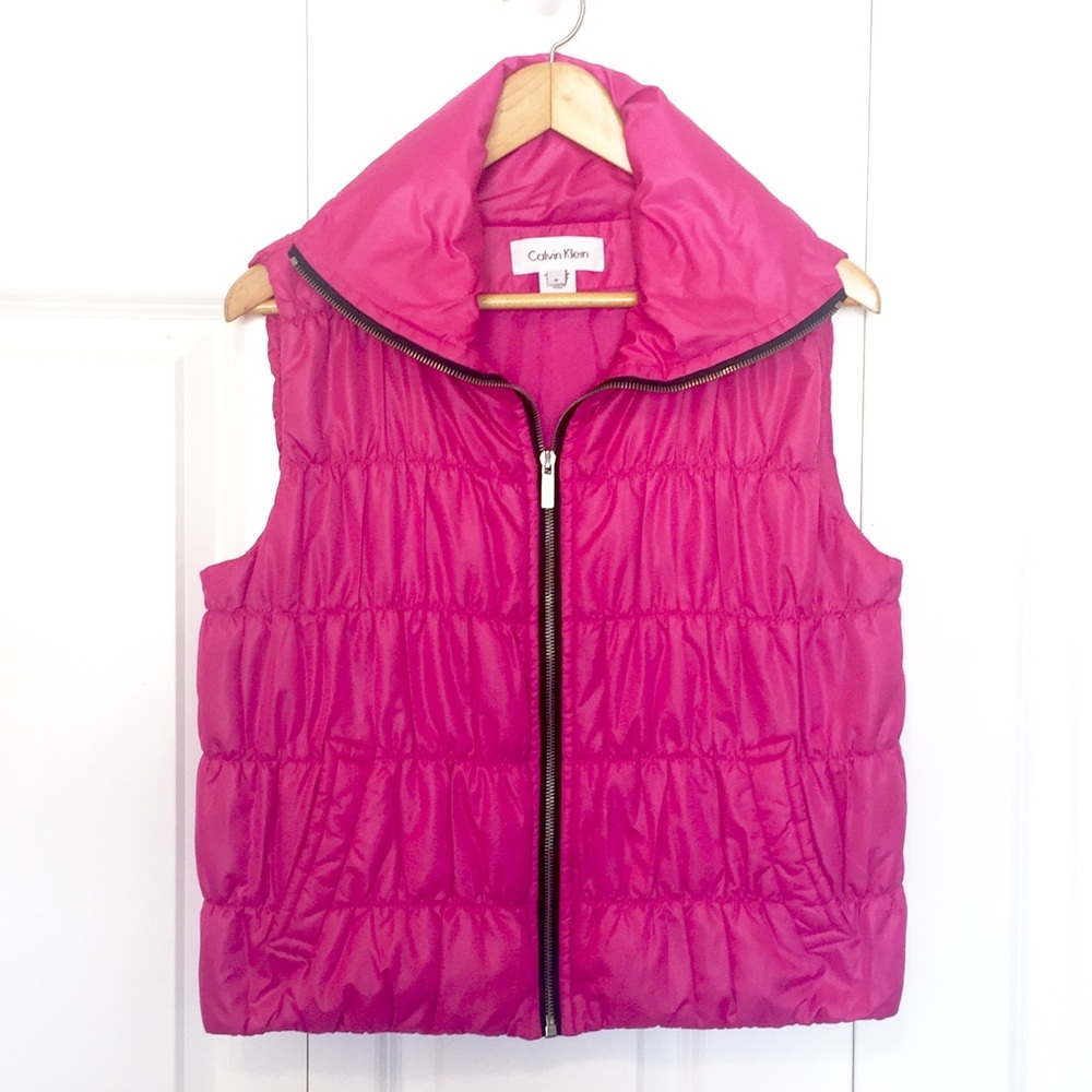 Calvin Klein Puffer Vest Pink